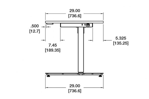 Kloud Standing Desk Measurements 1