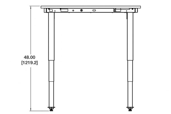 Kloud Standing Desk Measurements 4