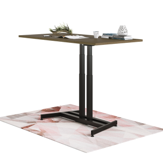 Lüften pneumatic standing desk with a black frame